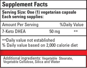 Bio Nutrition 7 Keto Dhea Label